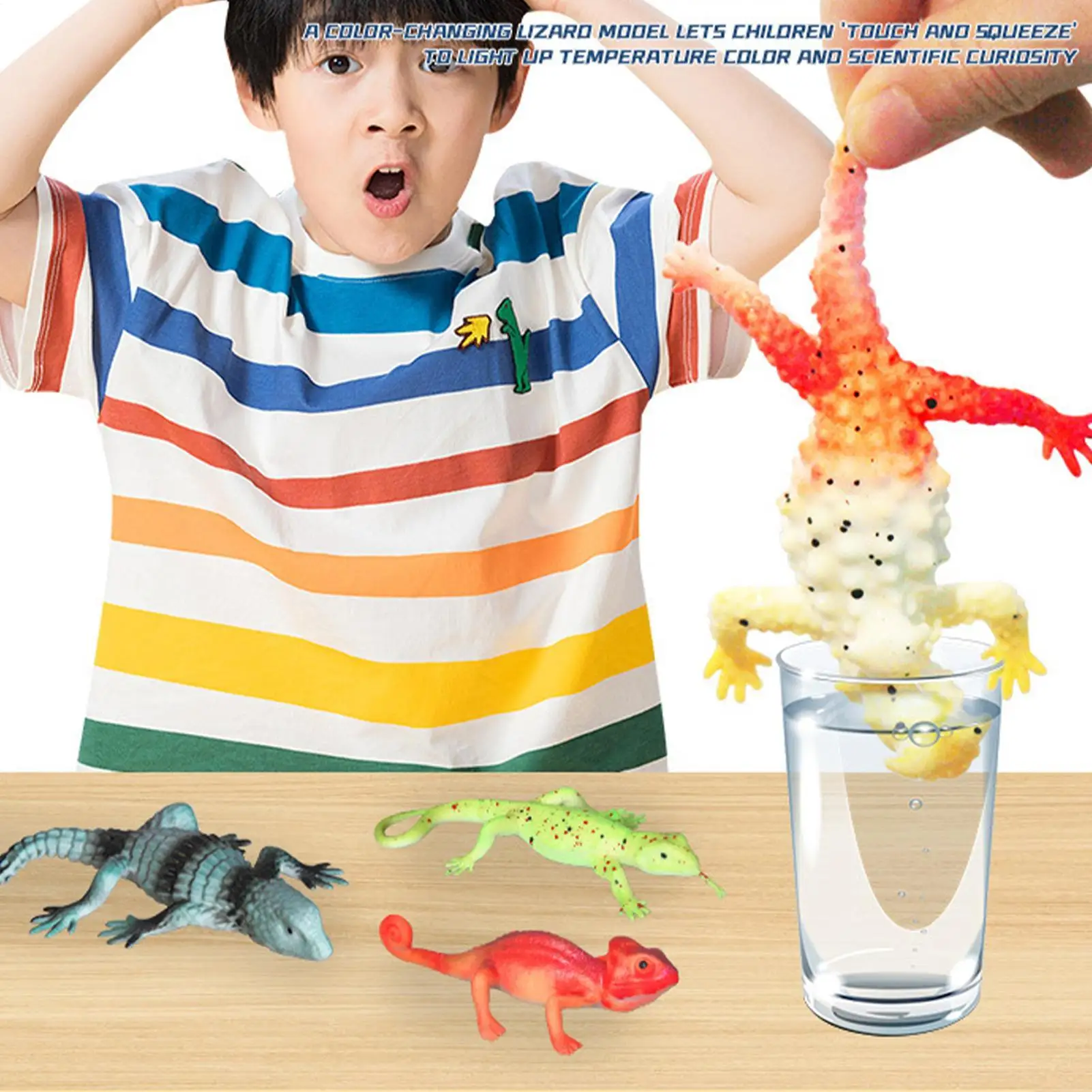 

Color Changing Toys In Water 6 Pieces Lizard Water Table Toys Party Favors Classroom Rewards For Boys Girls Kids Ages 3 Home