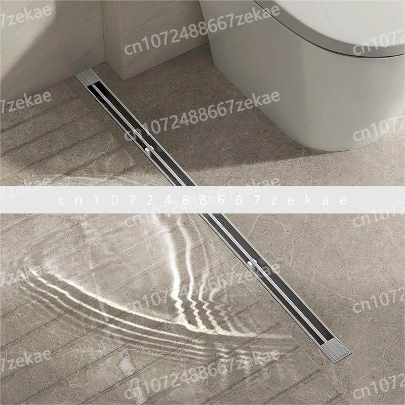 

Bathroom thickened stainless steel 304 brushed extremely narrow long line floor drain