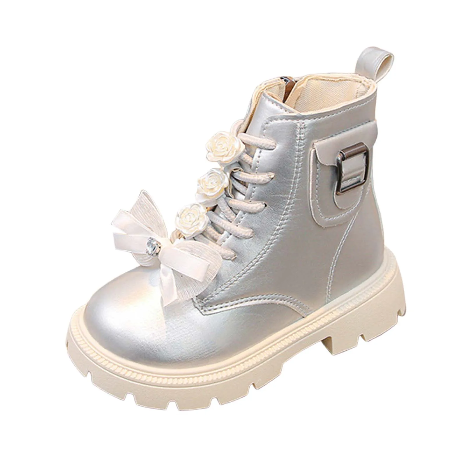 

Boots for Kids Girls Single Boots Medium To Large Childrens Ankle Boots Girls Fashionable Versatile Ankle Girls Boots Size 4