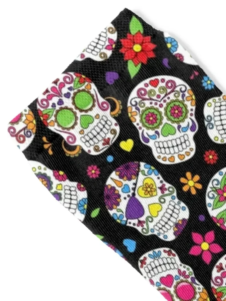 Day of the Dead Sugar Skull Pattern dia de los muertos Halloween Día de Los Muertos Socks Sports new in's Socks Man Women's