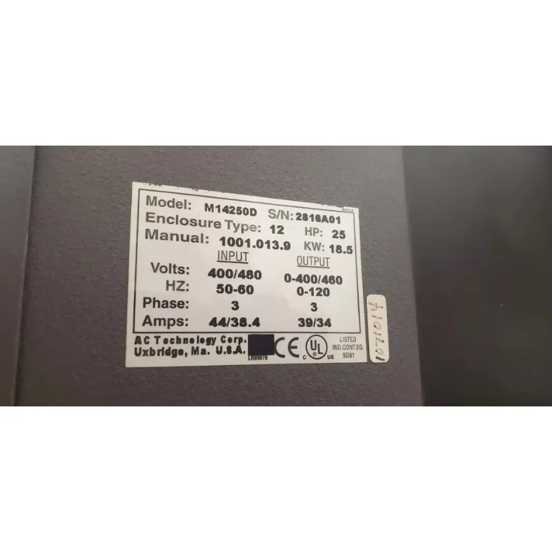 Guaranteed New Ac Tech 25HP Drive M14250D For PLC Programming And Industrial Control Dedicated Controller Original Package