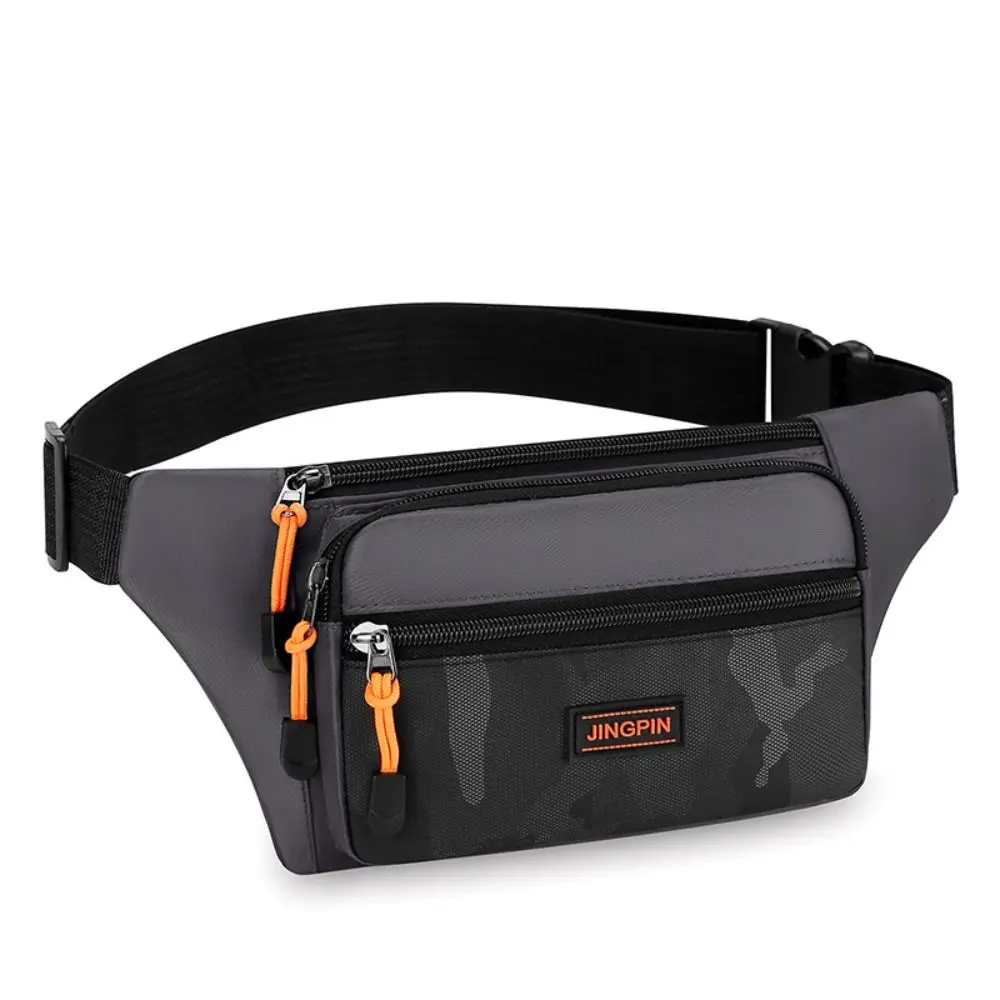 Men Multi-functional Sports Bags Anti-theft Mobile Phone Waist Pack Chest Bag Close Fitting Waist Bags Outdoor Travel Run Bag