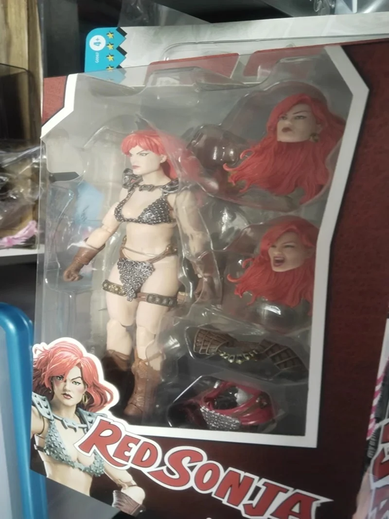 متوفر في المخزون Bfs الأصلي 1/12 نسخة سونجا الحمراء القابلة للجمع نموذج سيف ثابت حلية 6 "مجموعة كاملة جندية أنثى