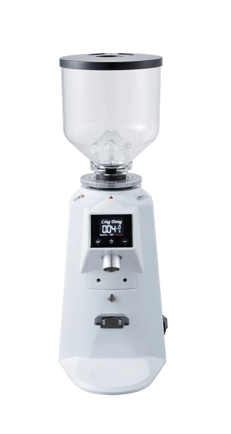 جودة آمنة أوتوماتيكية رقمية صناعية من الفولاذ المقاوم للصدأ مطحنة حبوب قهوة اسبريسو كهربائية تجارية