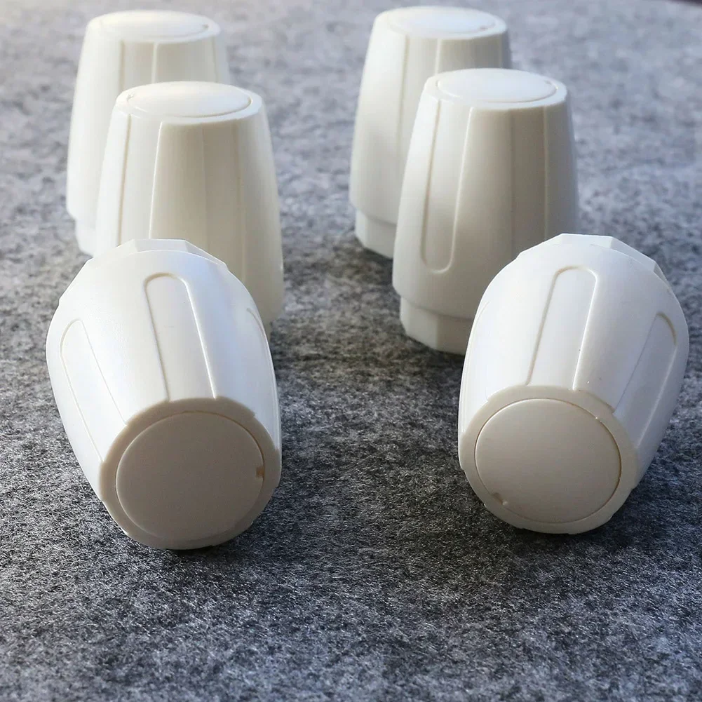 4pcs Floor Heating Manifold Hand Wheel Switch Accessories White Handle Automatic Temperature Control Valve Switch For Radiator