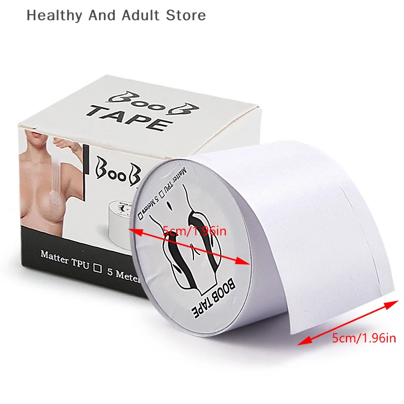5 متر شريط رفع الثدي الشفاف النساء غير مرئية رفع البرازيلي ملصق أشرطة الجسم المعتوه رفع ضمادة الشريط الصدر بتلات الثدي #6