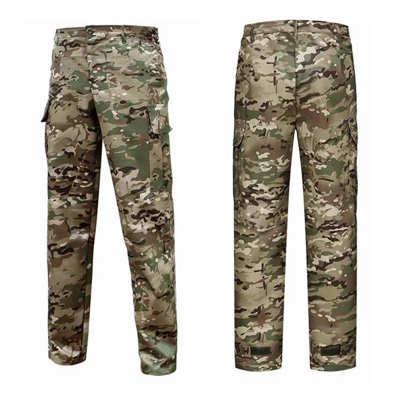 Outdoor Camo Male Uniform Tactical Jacket Special Force Training Clothes Safari Suit Pants Wear Resistant Hunting Clothes