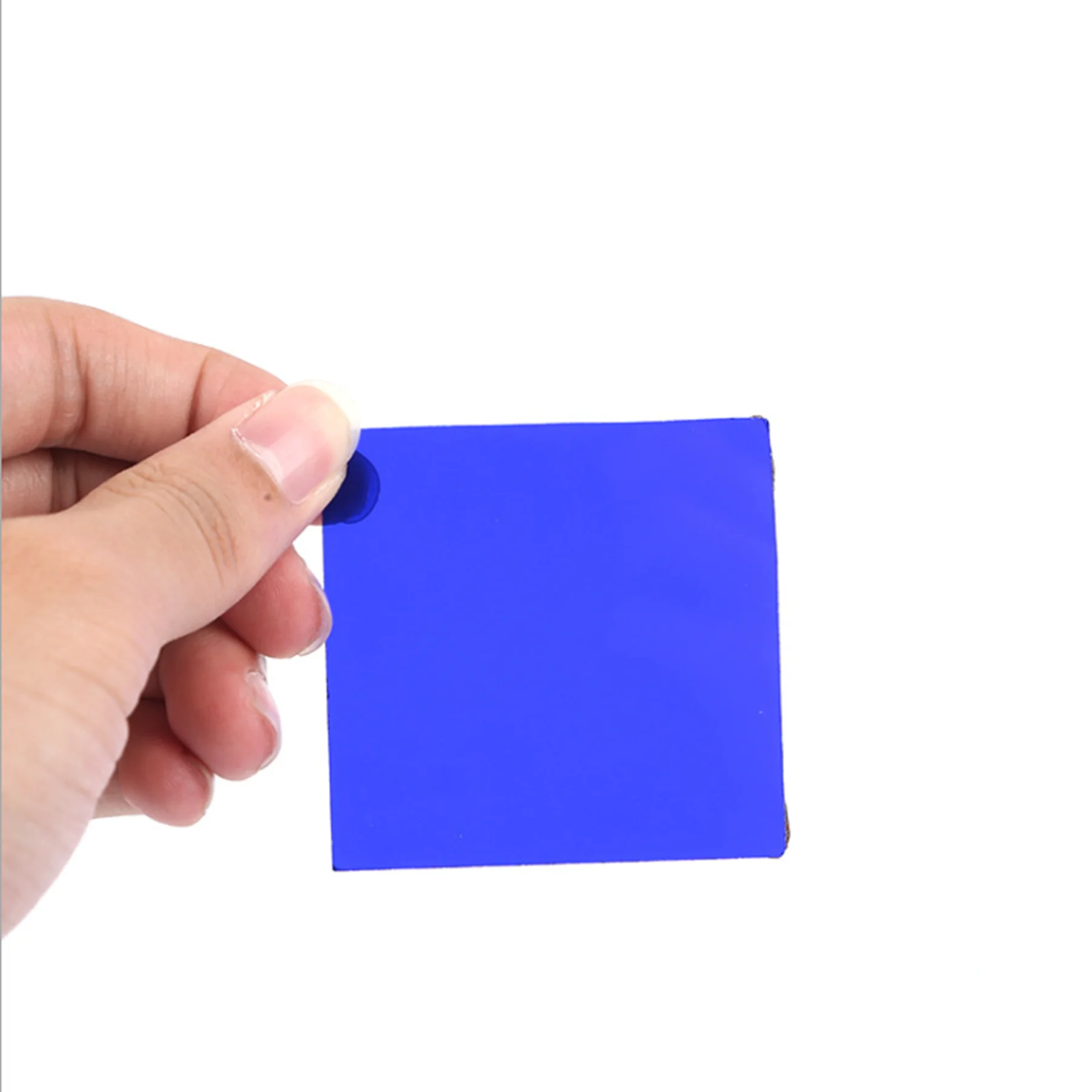 Size 40x50x2mm Rectangle Shape Infrared Low Pass Blue Filter Glass QB4