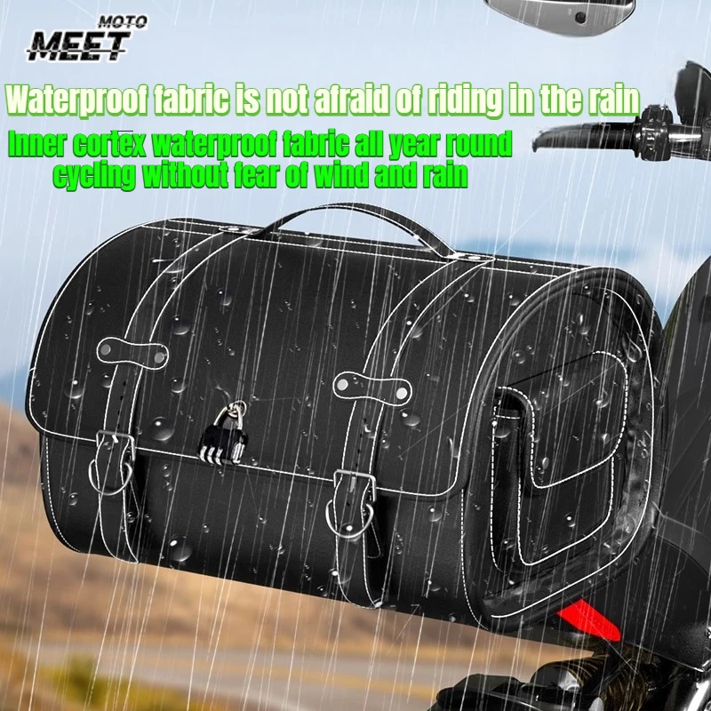 

Водонепроницаемые мотоциклетные сумки большой вместимости 33 л, боковые сумки для инструментов, задние дорожные сумки на сиденье для Harley, Honda, Yamaha, Kawasaki