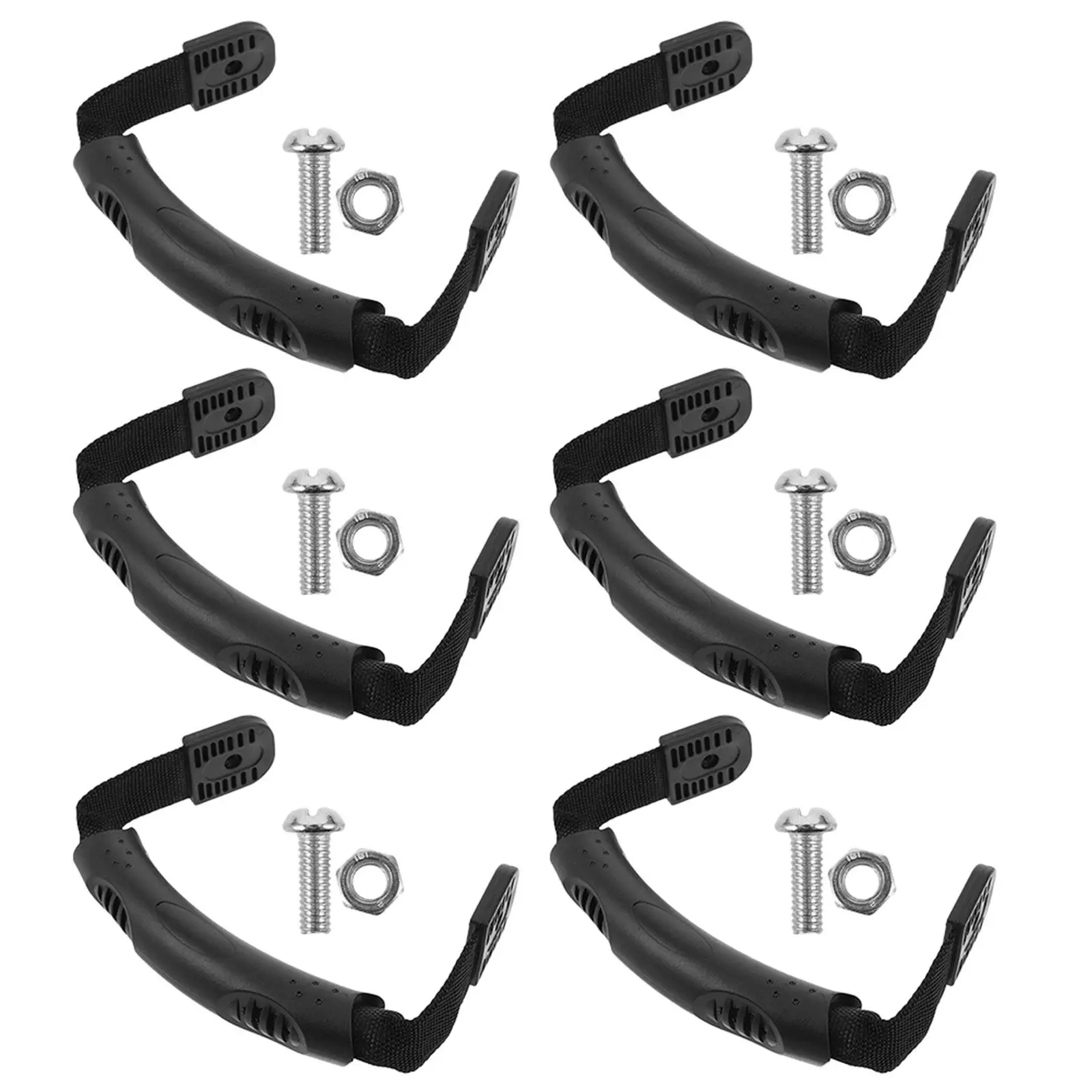 6Sets Kayak Canoe Handles Molded Plastic Side Carry Lightweight Sturdy Replacement Handles Kayak Accessories Kayaking Handrails