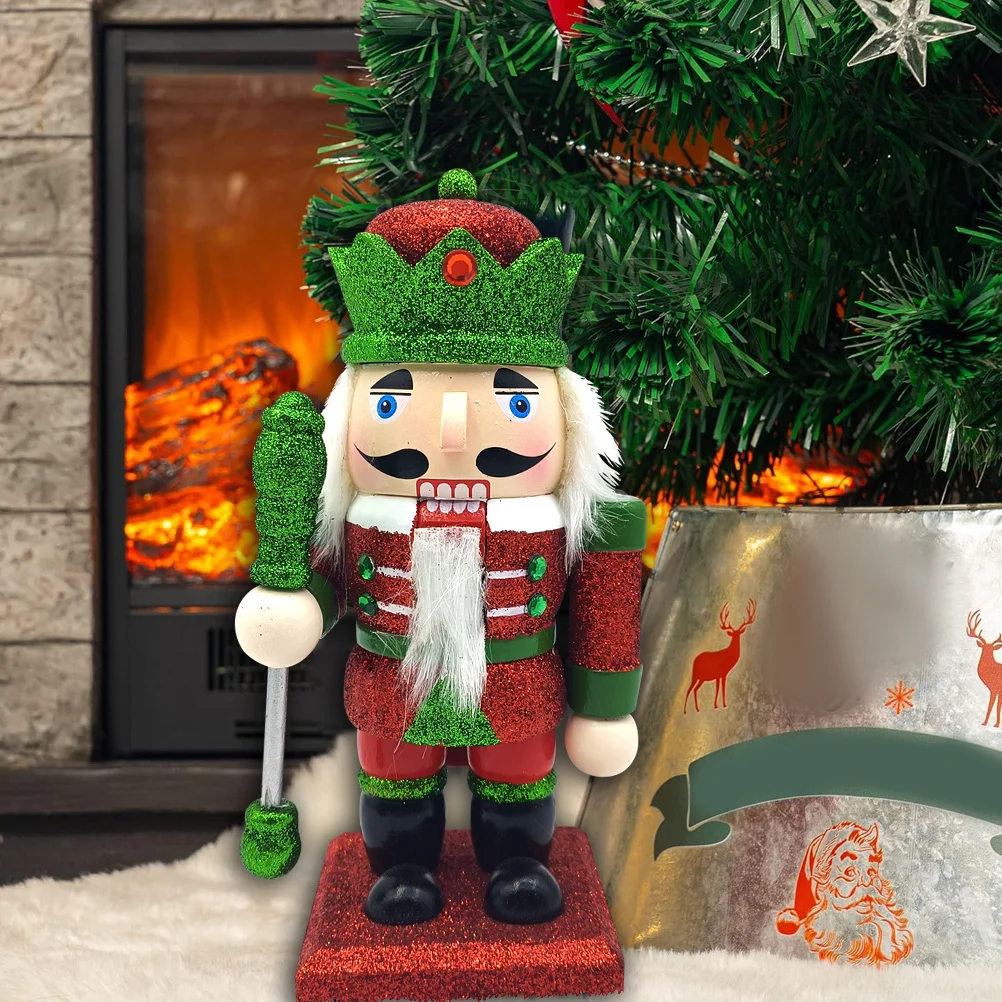 

Wood Nutcracker Craft Christmas Nutcracker Festival Soldier Decoration Small Decorative Christmas Ornament Xmas Supplies