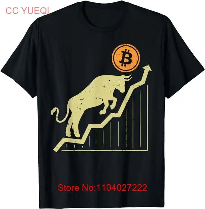 NEW LIMITED Bitcoin Bull Graph Bullish BTC Crypto Cryptocurrency T-Shirt S-5XL