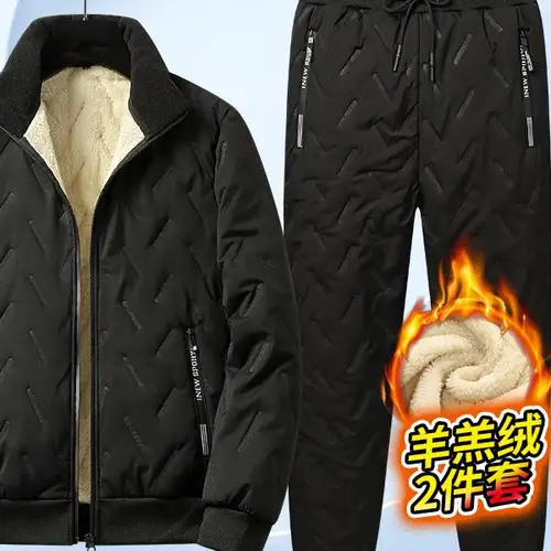 남성용 두꺼운 긴팔 지퍼 다운 코트, 남성 의류, 2023 패션, 단색 프린트, 가을, 겨울, 새로운 트렌드 