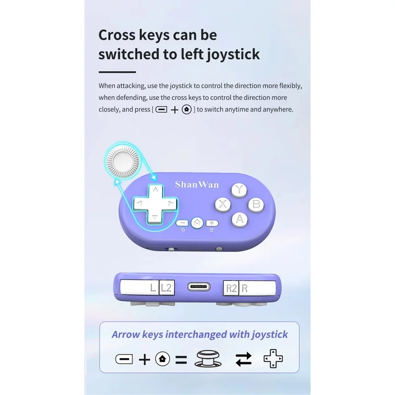 جديد حار متعدد الألوان مخطط خفيفة الوزن أذرع التحكم في ألعاب الفيديو وحدة تحكم ألعاب صغيرة محمولة وحدة تحكم جيب محمولة 2026 #4