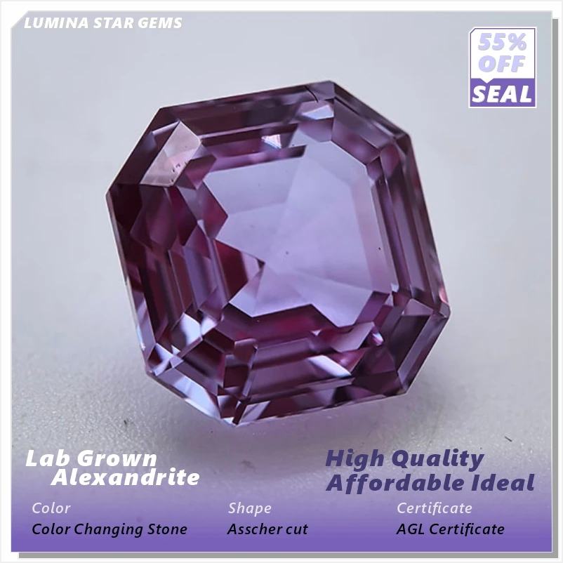 

Lab Grown Alexandrite Gemstone for Lab Grown Sapphire Jewelry Making High Quality Eco Friendly Color Changing Synthetic