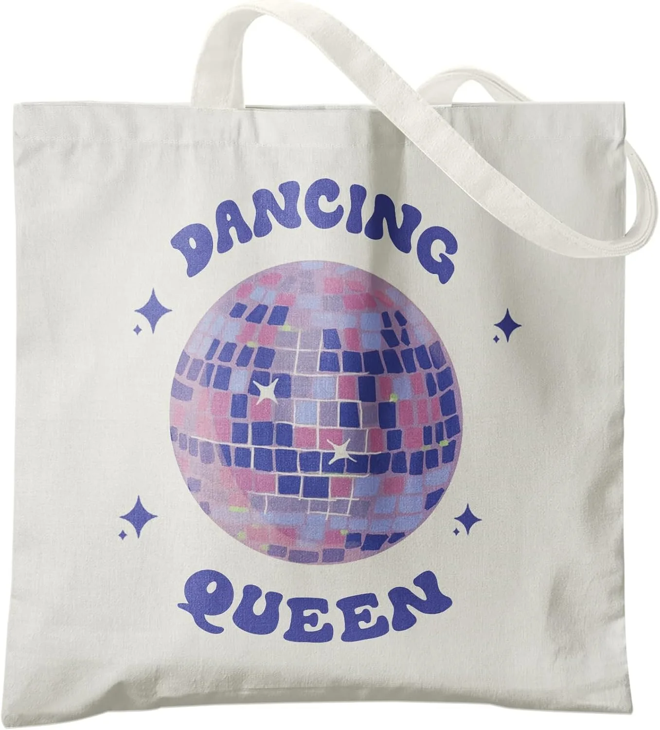 هدايا الراقصة، حقيبة حمل الملكة الراقصة، هدايا معلم الرقص، حقيبة حمل قماشية على شكل كرة ديسكو باللون الوردي الساخن Y2k #3
