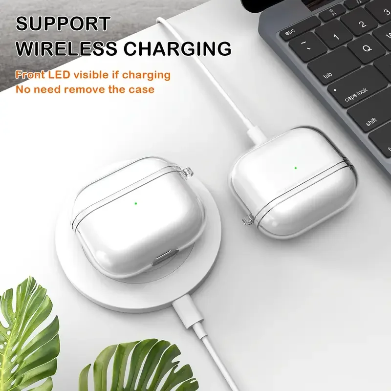 Étui Airpods Pro 3 2025 Airpods 4 2024, coque transparente antichoc en TPU souple et Transparent pour Airpods 2 3 2021