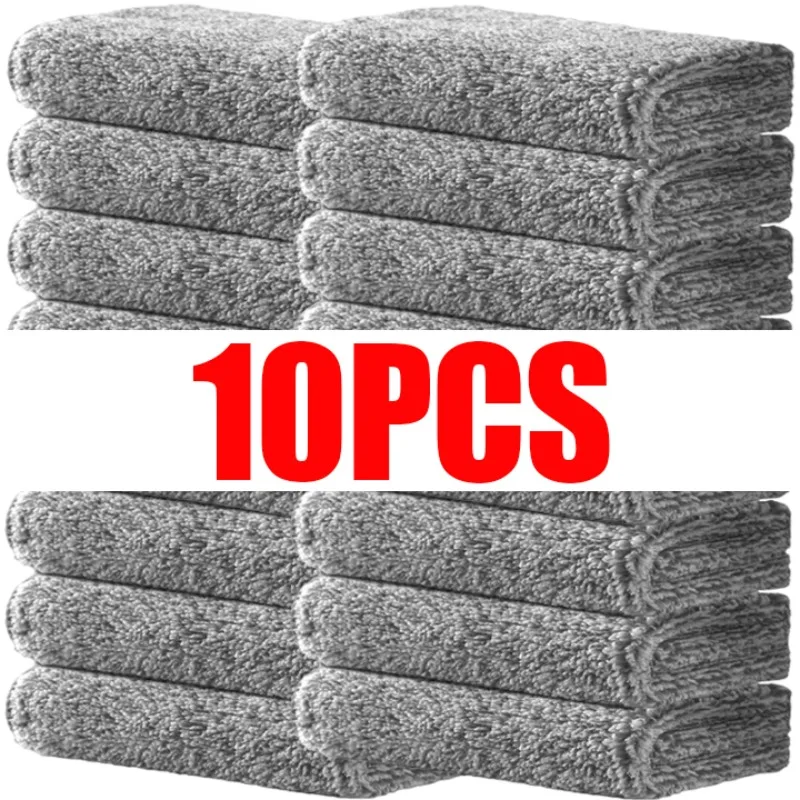 10/1PCS Microfiber Kitchen Towel Household  Non-stick Oil Bamboo Fier Towels Extra Soft Dish Cloth Absorbent Cleaning Cloth Rags