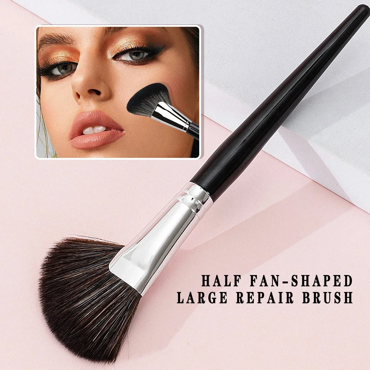 1pcs high quality fluffy soft large powder brush powder blusher brush repair brush multi-function beginner makeup brush tool