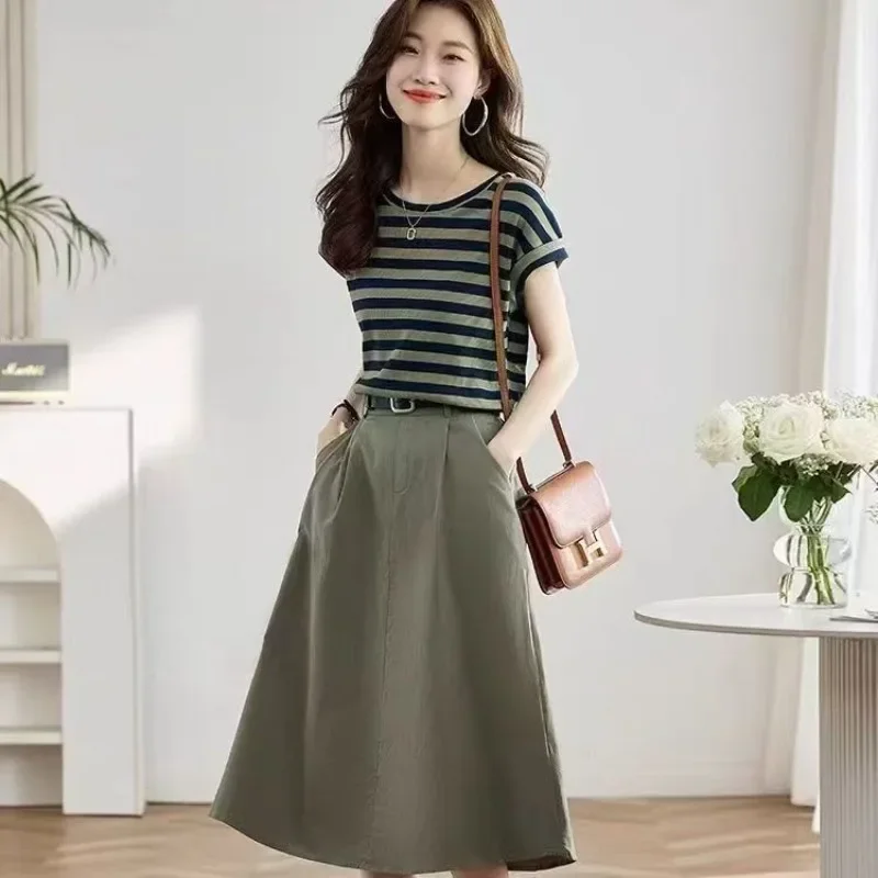 

Office Women's Two Skirt Piece Set Cheap Clothing Offers Trend 2025 Formal Occasion New in The Same Jacket Female Outfits