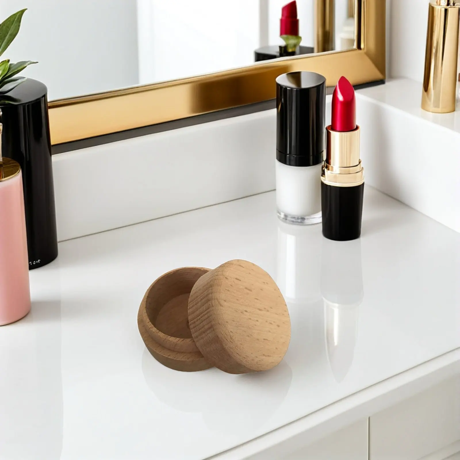 

3Pcs Small Wooden Ring Box Premium Crafted Natural Wood Jewelry Box for Engagement Rings Proposal Wedding Valentine's Day