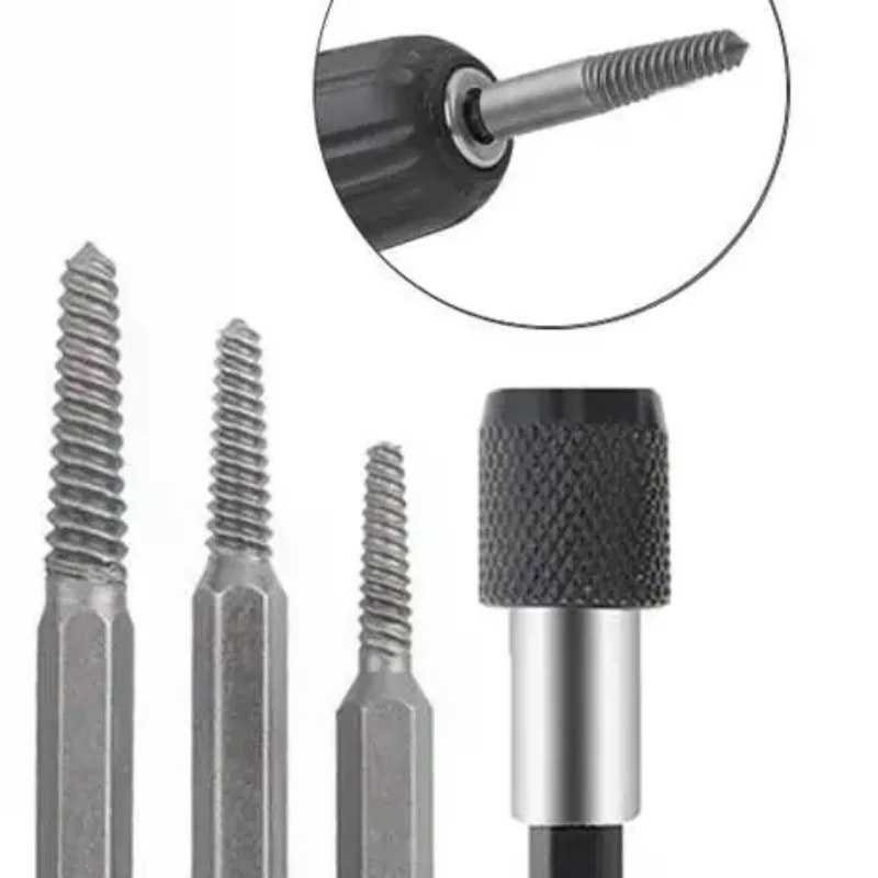 

5/6 шт., набор для извлечения сломанных болтов, электрический инструмент для снятия винтов с центральными сверлами для легкого набора инструментов для снятия резьбы