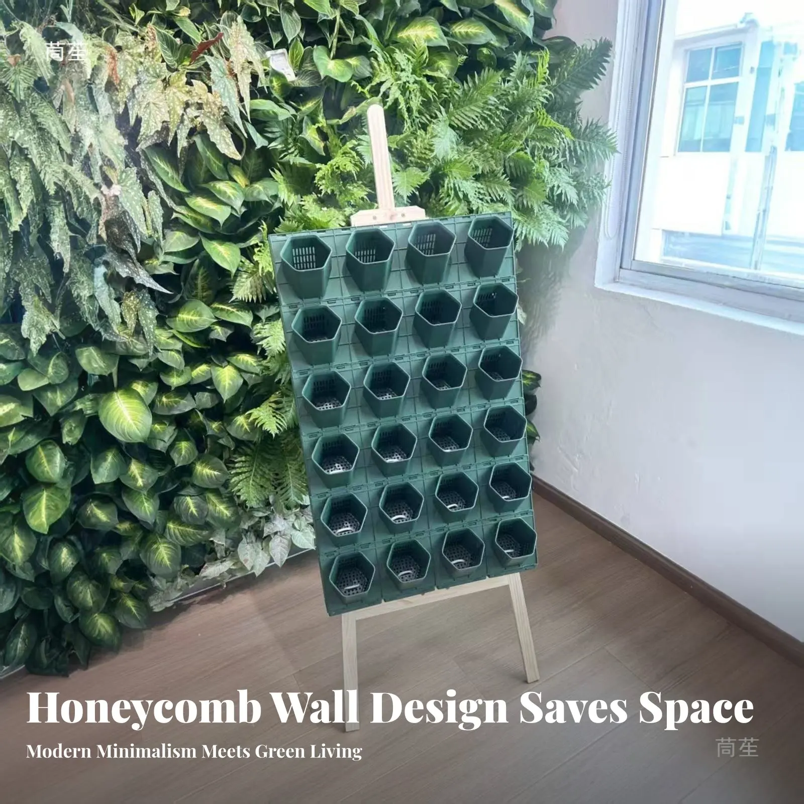 Cellular Pattern Wall Planter Space Saving Hexagonal Plant Holder Geometric Wall Decor Easy to Assemble House Decoration Sturdy