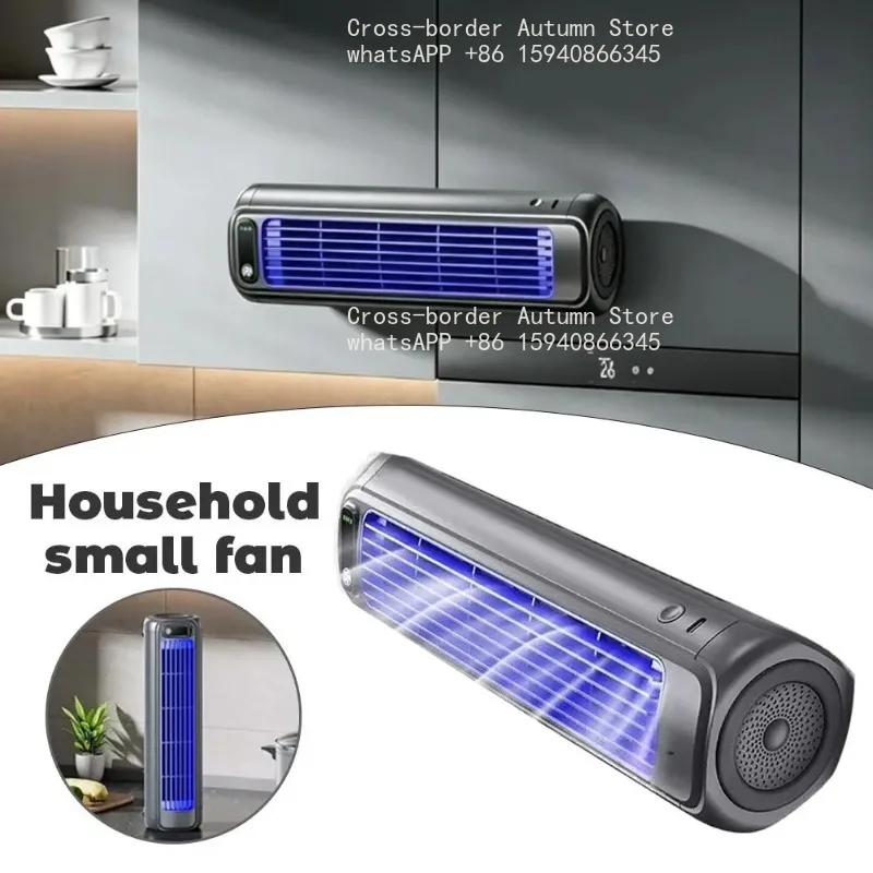 Portable Air Conditioner Fan  Non-drilling Silent Summer Cooling Fan Promote Air Circulation, Kitchen Wall Mounted F
