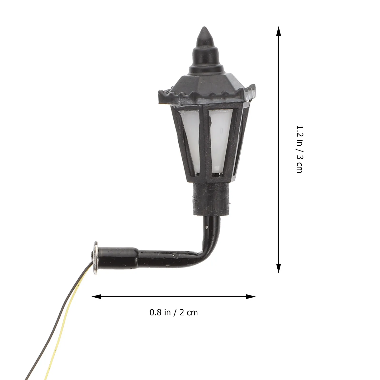 5Pcs European Style Wall Lamps Mini Simulation Lights Sand Table Decoration Garden Ornament Artificial Accessory