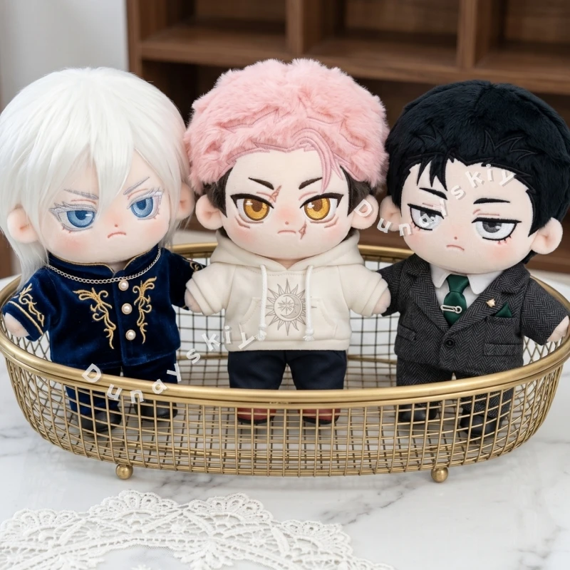 JJK Nuevo Peluche de Gojo Satoru, Itadori Yuji, Fushiguro Megumi, 10cm, Versión Q, Disfraz de Cosplay, Figura Coleccionable de Anime