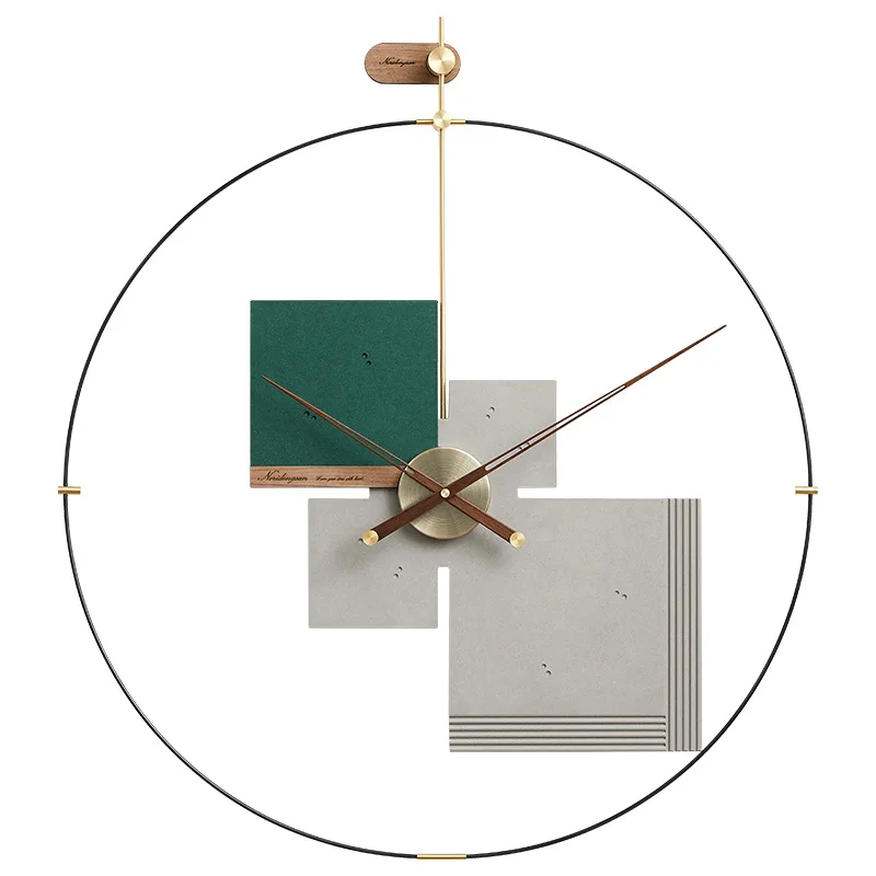 Large size clock living room household wall clock background wall decoration hanging pictures