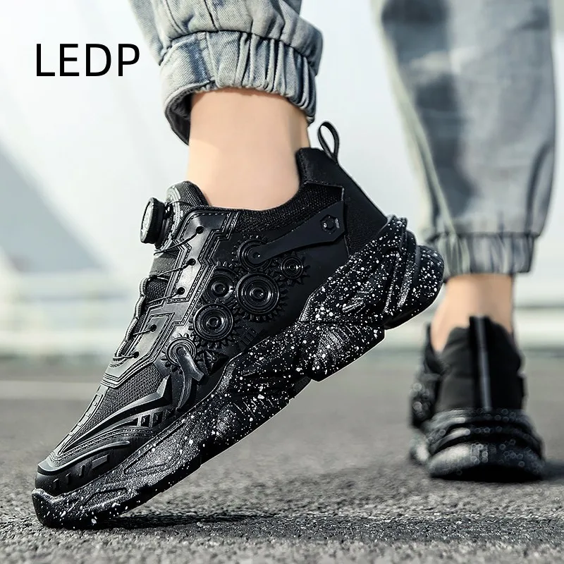 Men's Sneakers New In Round Toe Casual Fashion Best Sellers In 2023 Products Original for Men Shoes Explosive Gear Rotary Buckle