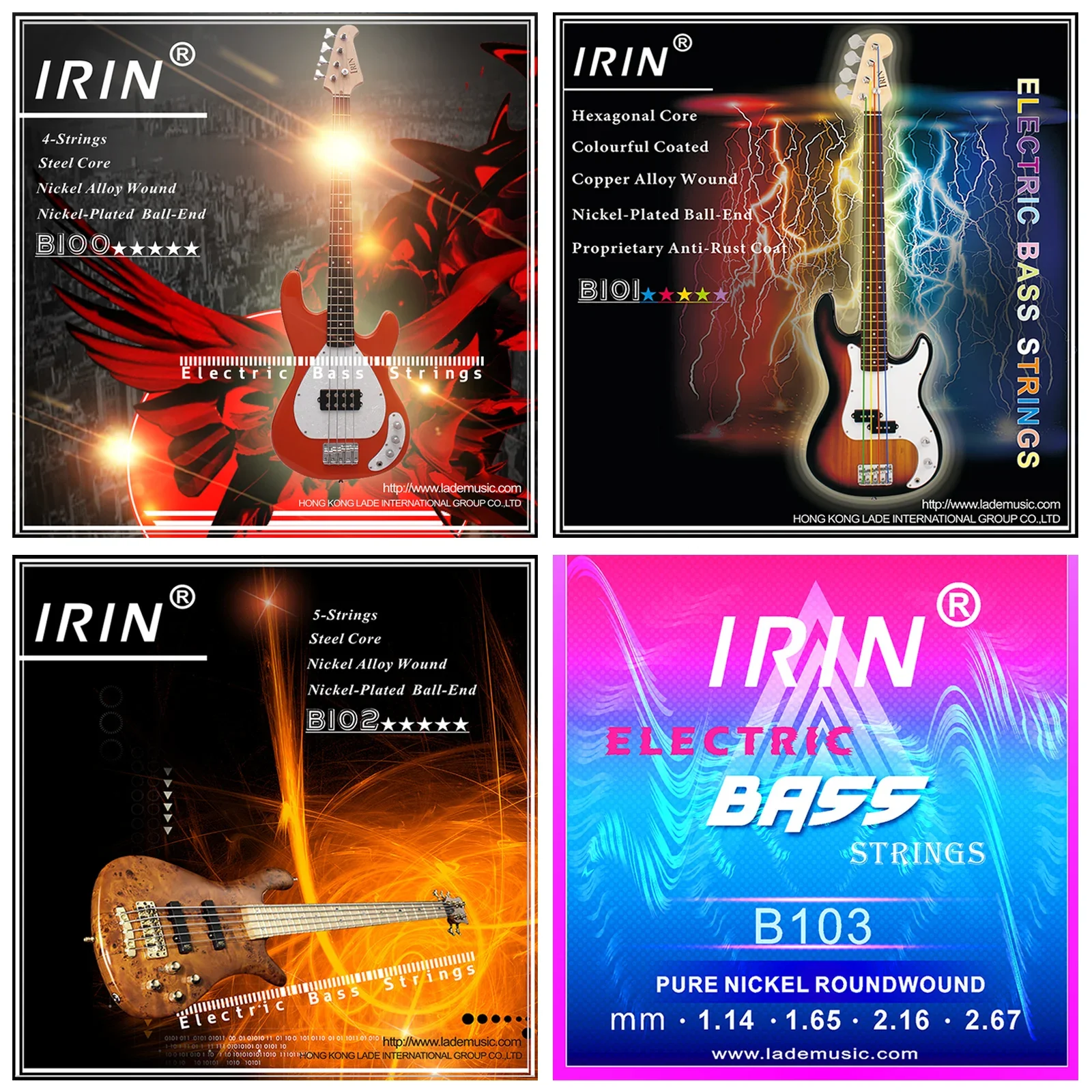 

4-струнные электрические басовые струны, цветной стальной сердечник, никелированная сплавная обмотанная струна, для начинающих, профессиональные электрические басовые детали