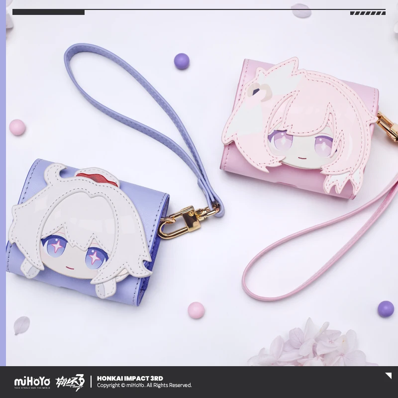 

[Official Merch] Honkai Impact 3 - Elysia Kiana Kaslana PU Leather Earphone Bag Portable Anime Game Collectible Accessory