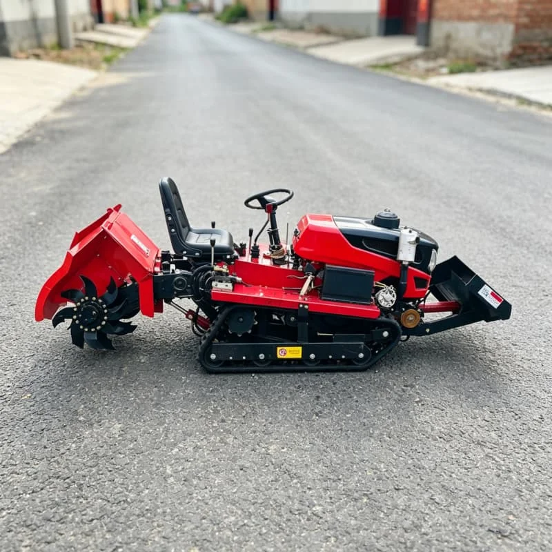 

Customized User-friendly Tiller, Best-selling Crawler Rotary Tiller, Dual CE & EMC Certified Farm Cultivation Machinery