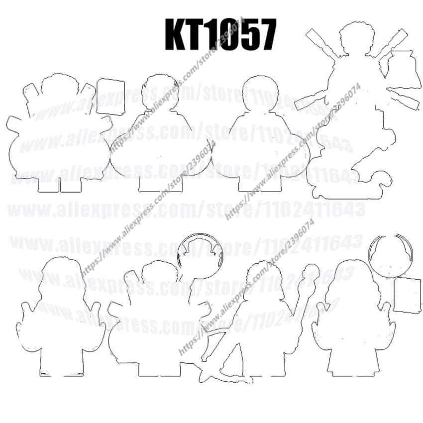 

Action Figures Building Blocks Series KT1057 XP435 XP436 XP437 XP438 XP439 XP440 XP441 XP442 DIY Toys