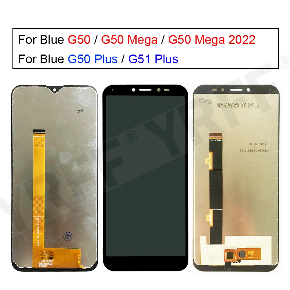 

Touch Screen Digitizer Assembly,For BLU G50 Plus,G50 Mega 2022,for BLU G51 Plus G0510WW LCD Display