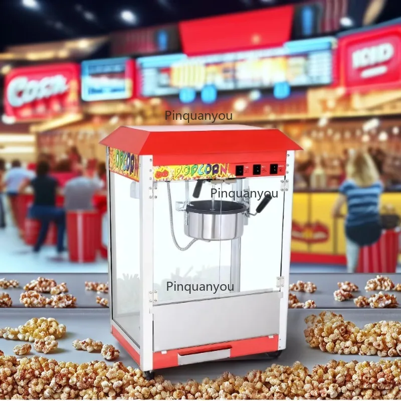 Automatic Popcorn Maker Machine with Cart High Quality Bakery Application Wholesale New Condition Core Motor Component Made Corn