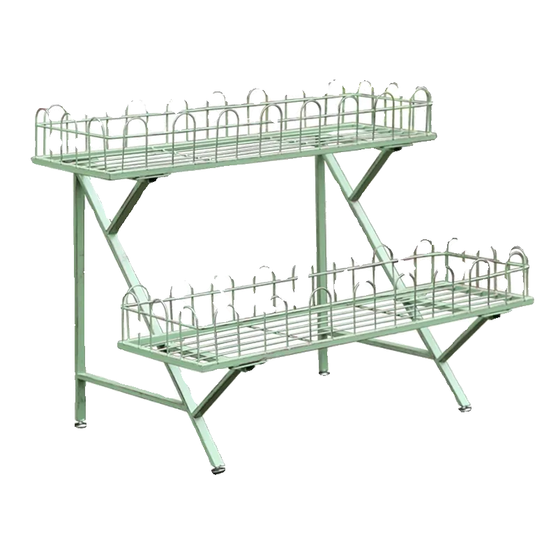 American balcony trapezoidal floor-to-ceiling flower stand outdoor courtyard garden balcony multi-layer shelf kindergarten