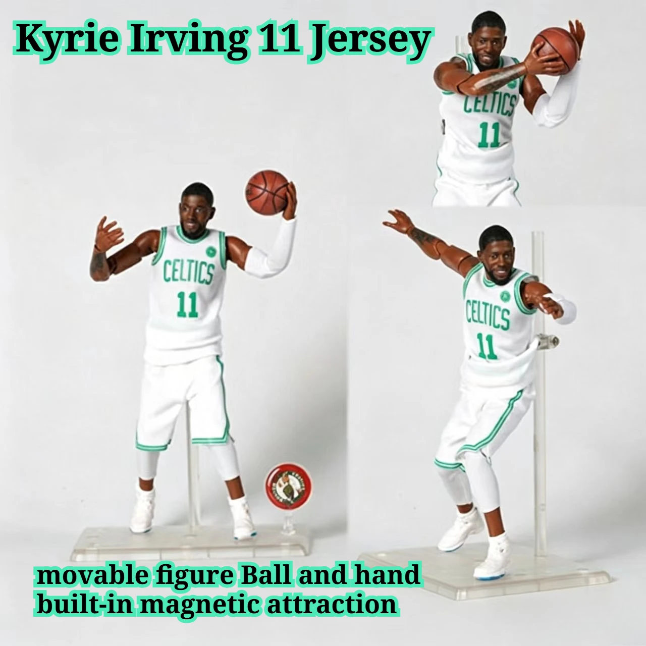 Figura de acción a escala 1/12 del estrella de la NBA Kyrie Irving, adorno coleccionable de baloncesto, regalo perfecto para hombres