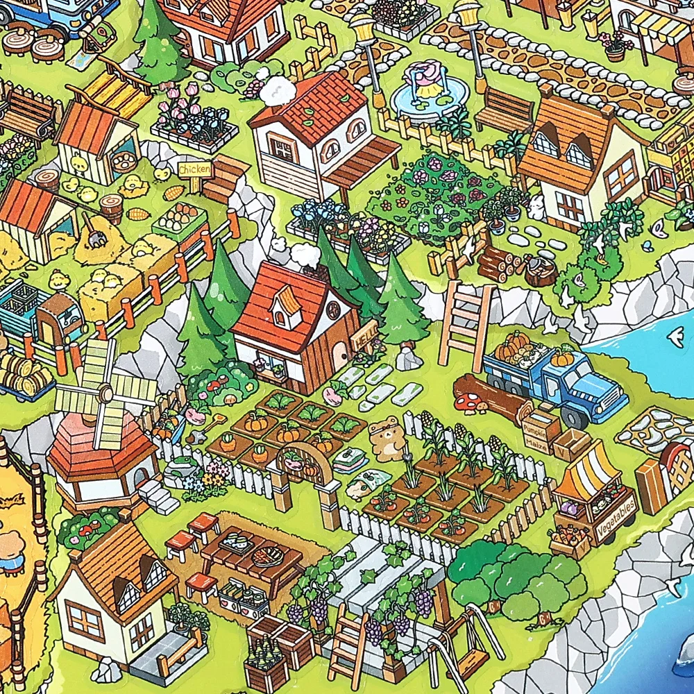 

3D мультфильм DIY наклейка для ландшафтного дизайна миниатюрная сцена визуальное укладка канцелярские наклейки подарок для студентов принадлежности для скрапбукинга