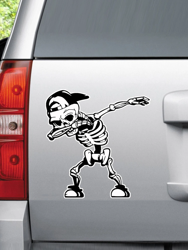 Grateful Dead Dancing Skeleton Dab Funny Car Stickers Vinyl Decal Waterproof Windshield Auto Accessories #S90211