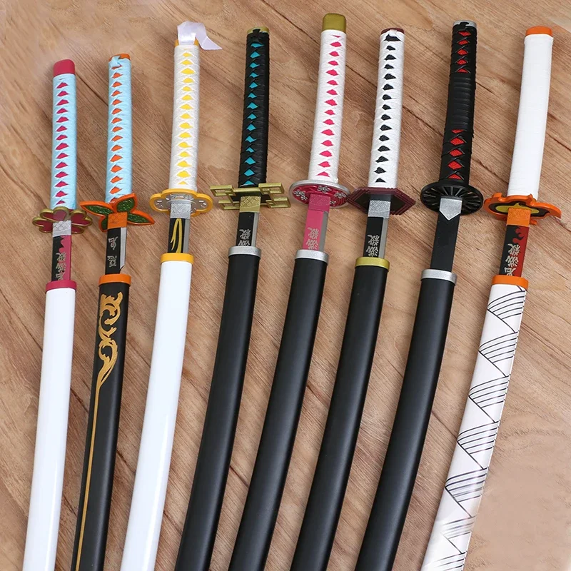 40inch Demon Slayer Katana Schwert Anime Kimetsu No Yaiba Mitsuri Cosplay Ninja Knife Real Size Japanese Samurai Sword Toy Gift – Detail 2