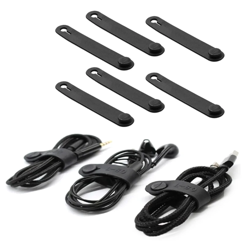 10Pcs Rubber Cable Ties Straps for Wire Management,Motorcycle ClutchLine Brake Ties Elastic Cable Organizers for Home