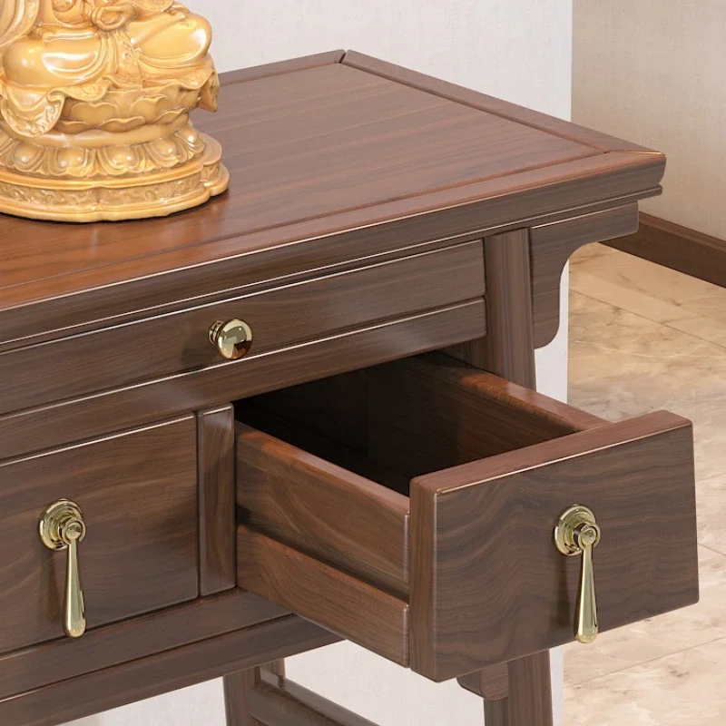 Buddha Prayer Altar Table Table Solid Wood Altar Altar Household Minimalist Modern Style Incense Burner Table Buddha Table