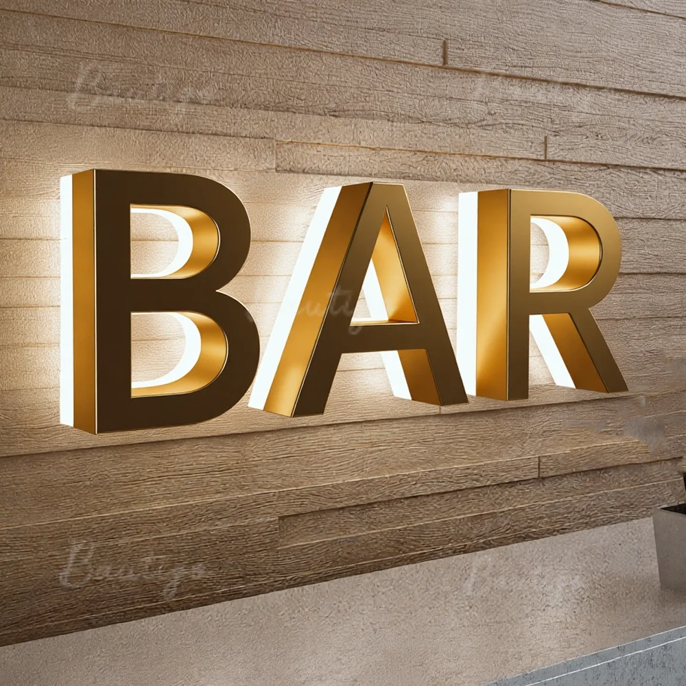 

Изготовленный на заказ 3D светодиодный знак с буквами для бизнес-магазинов, уличный водонепроницаемый светильник с подсветкой, рекламный дисплей