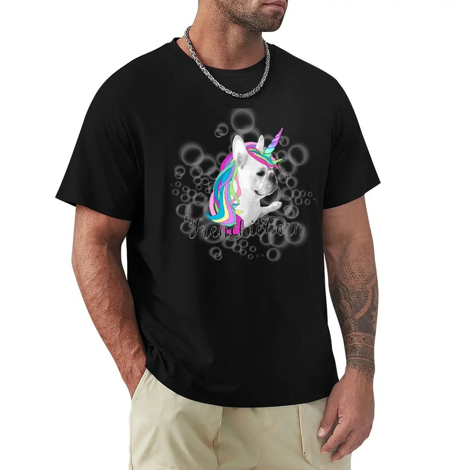 

Frenchie Unicorn T-Shirt tees plus sizes mens designer t shirt