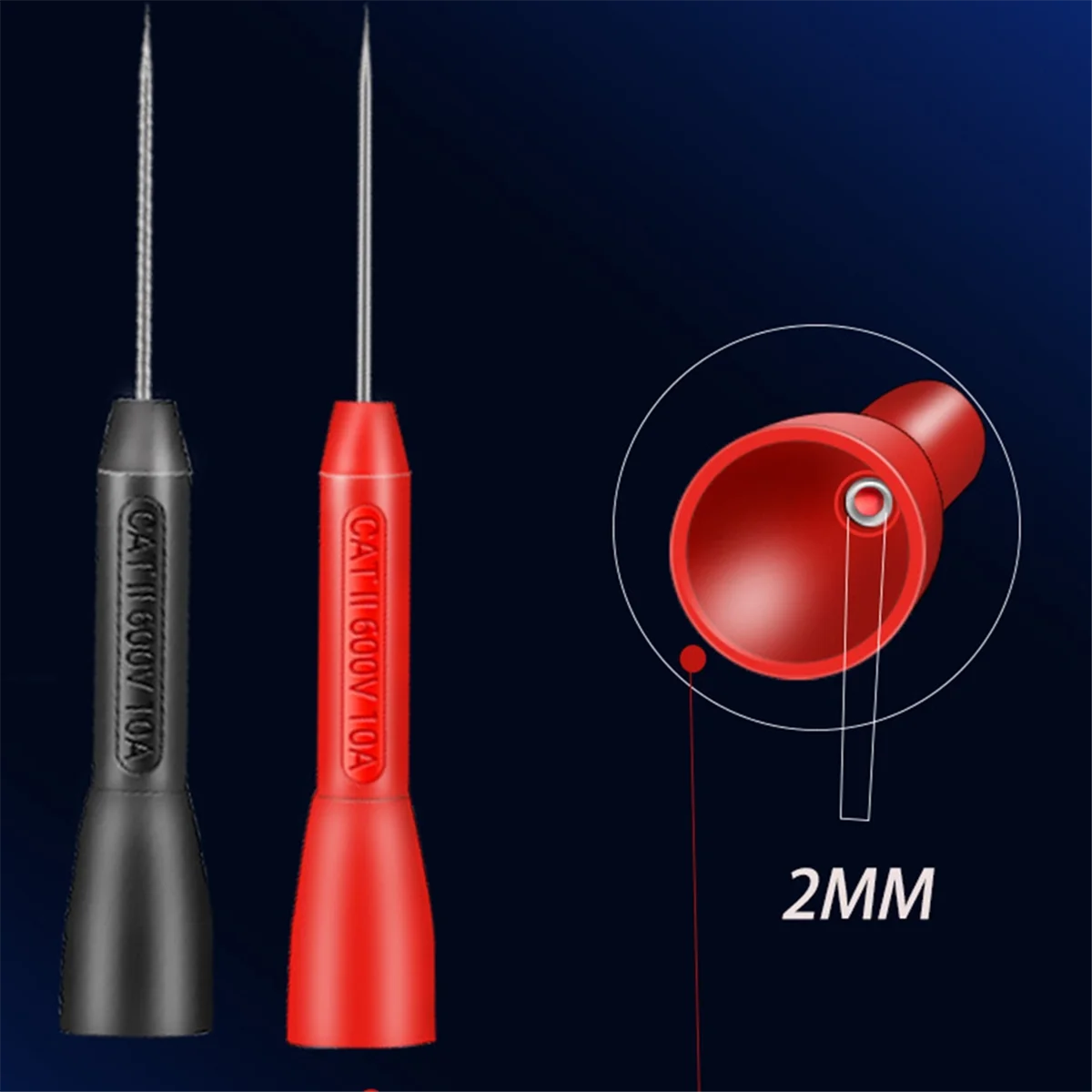 A002 6pcs Insulation Piercing Needles Insulation Piercing Needle Non-Destructive Diagnostic Multimeter Test Probes