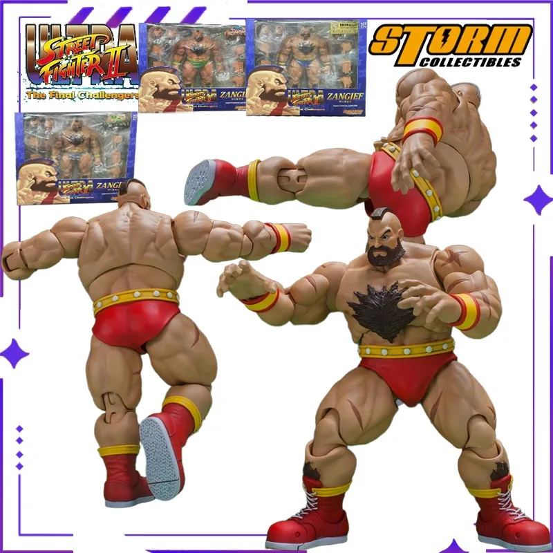 Storm Toys Oryginalny 1/12 Street Fighter 2 Sangif Nowa Wersja Czerwony Niebieski Zielony Szary Model Lalki do Gry Mobilnej Ręcznie Robiona Zabawka Prezent Dostępny Od Ręki