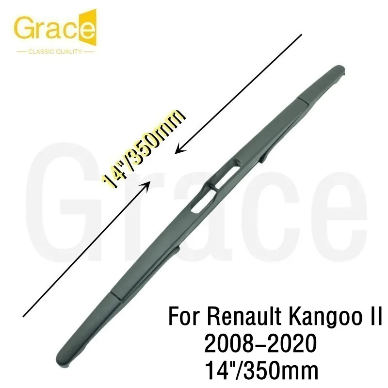 Para Renault Kangoo II limpiaparabrisas trasero 14 "/350mm parabrisas de coche parabrisas de goma 2008-2020